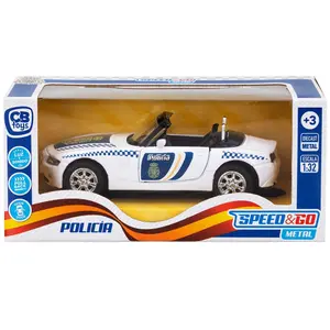 Collector's car metal scale 1:32 3 models Speed & Go Policía Nacional image-1