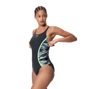 Badeanzug, Damen Speedo Hyperboom Splice Muscleb image-2