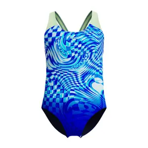 1-dels baddräkt för flickor Speedo Splashb image-1