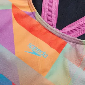 1-dels baddräkt för flickor Speedo Splashb image-1