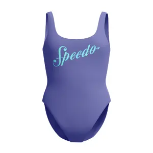 Μονόχρωμο μαγιό γυναικείο Speedo Logo Deep U-back image-0