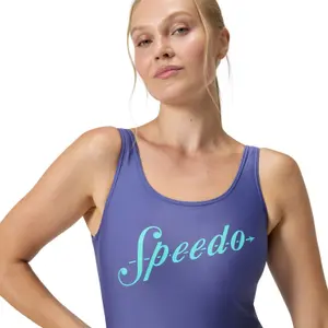 Μονόχρωμο μαγιό γυναικείο Speedo Logo Deep U-back image-5
