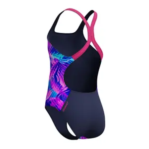 1-dels baddräkt för flickor Speedo Print Power image-6
