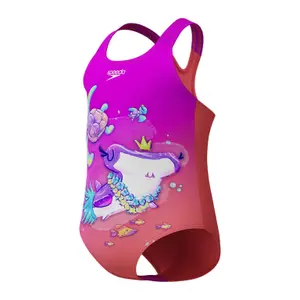 Μαγιό ενός τεμαχίου για κορίτσια Speedo Placem Print image-4