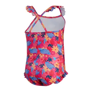 Μαγιό ενός κομματιού για κορίτσι μωρό Speedo Dig Frill Thinstrap GRN image-2