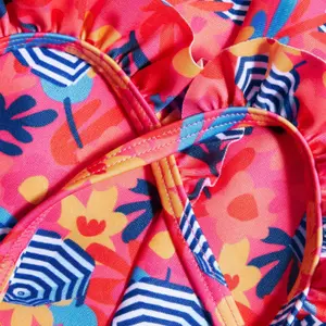 Μαγιό ενός κομματιού για κορίτσι μωρό Speedo Dig Frill Thinstrap GRN image-3