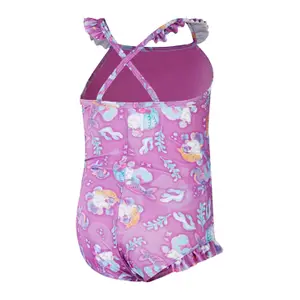 Μαγιό ενός κομματιού για κορίτσι μωρό Speedo Dig Frill Thinstrap GRN image-2