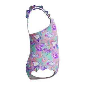 Μαγιό ενός κομματιού για κορίτσι μωρό Speedo Dig Frill Thinstrap GRN image-1