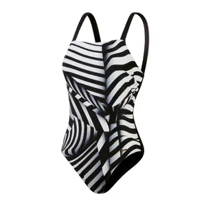 Badeanzug, Damen Speedo Square Neck Print image-0