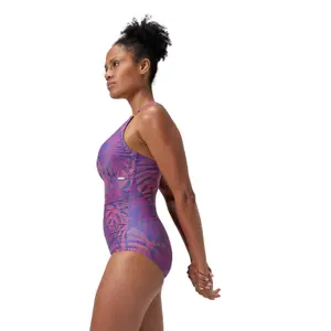Women's V-Neck Printed One-Piece Swimsuit Speedo image-3