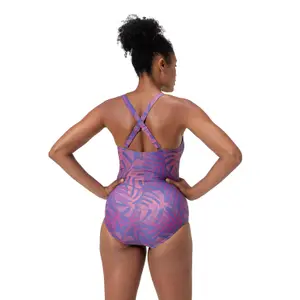 Women's V-Neck Printed One-Piece Swimsuit Speedo image-4