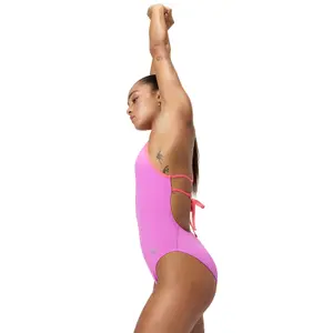 1-dels badedragt til kvinder Speedo End+ Solid Lattice Tie-Back image-3