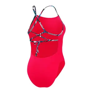 1-dels badedragt til kvinder Speedo End+ Solid Lattice Tie-Back image-2