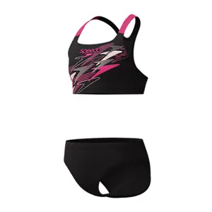 2-delt badedragt til piger Speedo Medley Logo Racerback