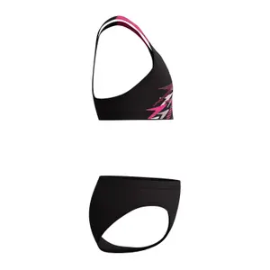 2-delt badedragt til piger Speedo Medley Logo Racerback image-3