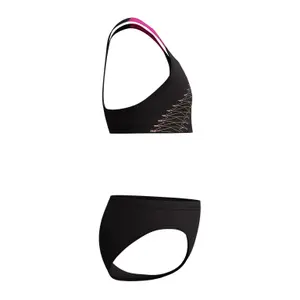 2-delt badedragt til piger Speedo Medley Logo Racerback image-1