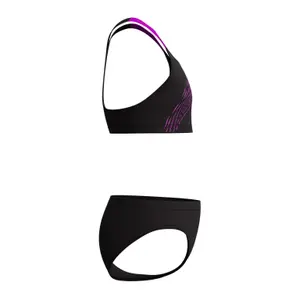 2-delt badedragt til piger Speedo Medley Logo Racerback image-1