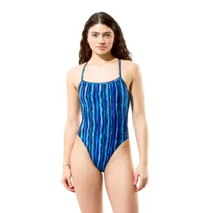 Printed one-piece swimwear for women Speedo Web Back image-1