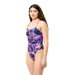 Printed one-piece swimwear for women Speedo Web Back image-5