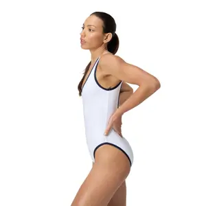 Μονόχρωμο μαγιό γυναικείο Speedo SOLID Bound Scoop image-3