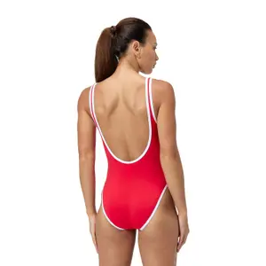 Fato de banho feminino de 1 peça Speedo Solid Bound Scoop image-4