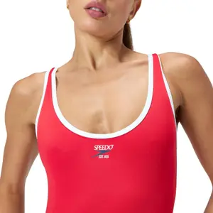 Fato de banho feminino de 1 peça Speedo Solid Bound Scoop image-5