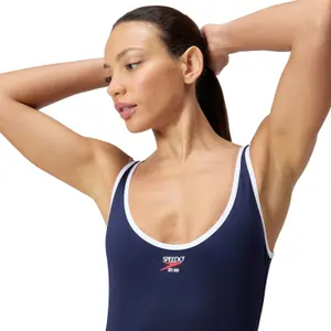 Μονόχρωμο μαγιό γυναικείο Speedo SOLID Bound Scoop image-5
