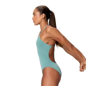 Einteiler Badeanzug Damen mit V-Ausschnitt hinten Speedo End+ Vanquisher Active image-2
