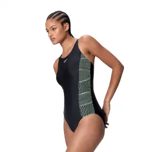 Μονόχρωμο μαγιό γυναικείο Speedo Placem Medalist image-2