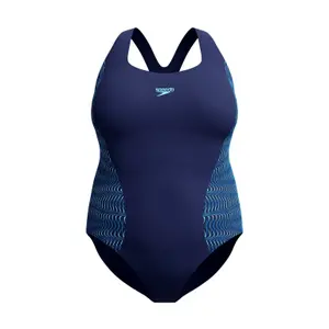 Μονόχρωμο μαγιό γυναικείο Speedo Placem Medalist image-1