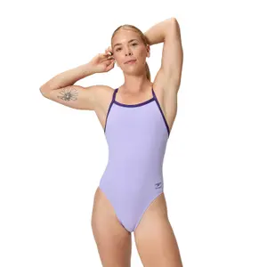 Badeanzug, Damen Speedo Solid Turnback image-1