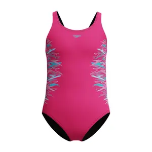 1-dels baddräkt för flickor Speedo Placem Muscleback image-1