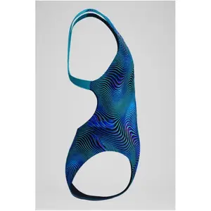 1-dels baddräkt för flickor Speedo Print Leaderb image-3