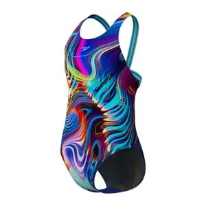 Dívčí jednodílné plavky s potiskem Speedo image-4