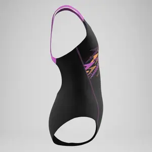 Badedragt med logo til pige Speedo Medley image-1