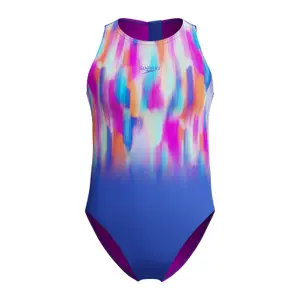 Μαγιό ενός τεμαχίου για κορίτσια Speedo Print Hydrasuit image-0