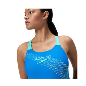 Fato de banho feminino de 1 peça Speedo Medley Logo image-2