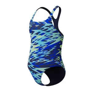 1-dels badedragt til piger Speedo Hyperboom Allover Medalist image-1