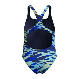 1-dels badedragt til piger Speedo Hyperboom Allover Medalist image-3