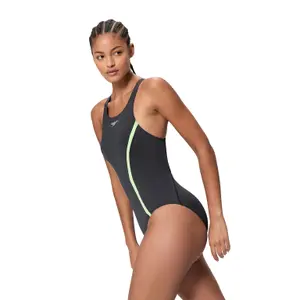 Μονόχρωμο μαγιό γυναικείο Speedo SOLID Splice Medalist image-2