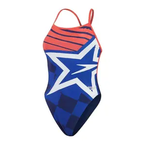 Maillot de bain 1 pièce femme Speedo Placem Dig Vback image-0