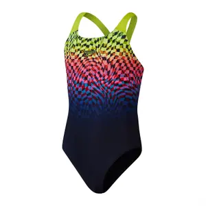 Traje de baño de 1 pieza para niña Speedo Eco+ Dig Allov Powerback image-0