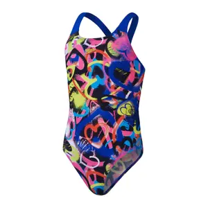 Μαγιό ενός τεμαχίου για κορίτσια Speedo Digital Allover Powerback image-0