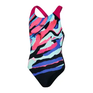 Fato de banho de menina de 1 peça Speedo Dig Placem Splashb image-0