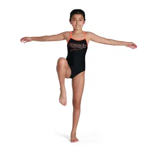 1-dels baddräkt för flickor Speedo Boom Placem Thinst Muscleb image-1