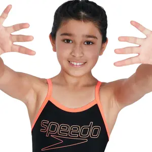 1-dels baddräkt för flickor Speedo Boom Placem Thinst Muscleb image-4