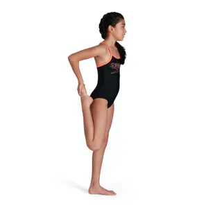 1-dels baddräkt för flickor Speedo Boom Placem Thinst Muscleb image-2