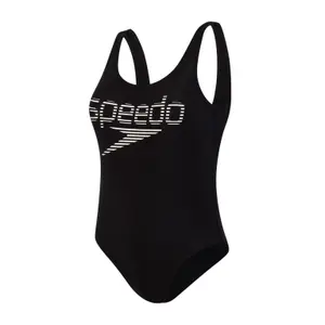 1-dels baddräkt med logotyp för kvinnor Speedo Stripe Leisure Deep UB image-0