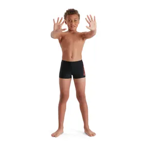 Swim shorts with child logo Speedo Boom Placem image-1