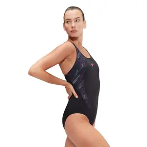 Μονόχρωμο μαγιό γυναικείο Speedo Eco+ H-Boom Splice Muscleb image-2